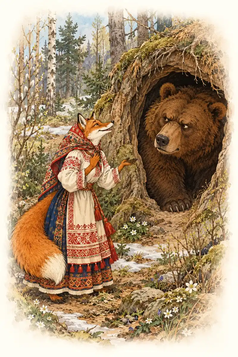 Лиса и медведь