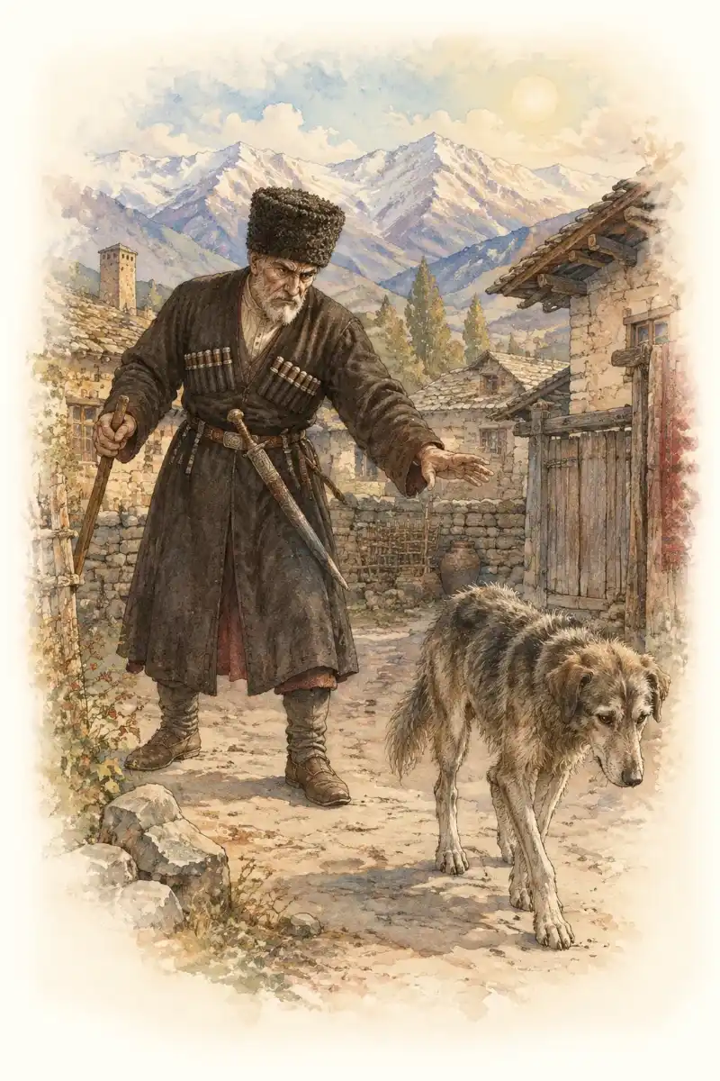 Медведь и собака (Балкарская народная сказка)