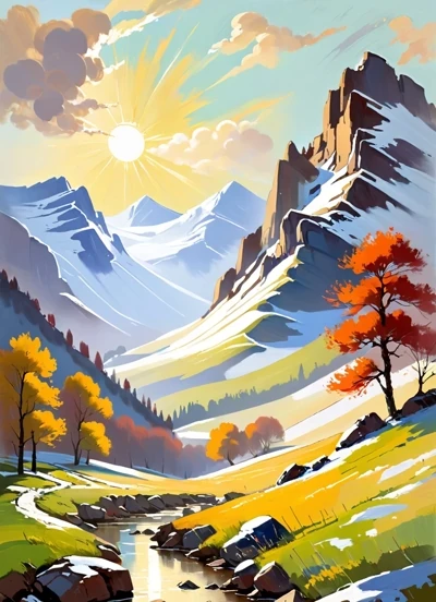 Спор Ветра и Солнца, сказка