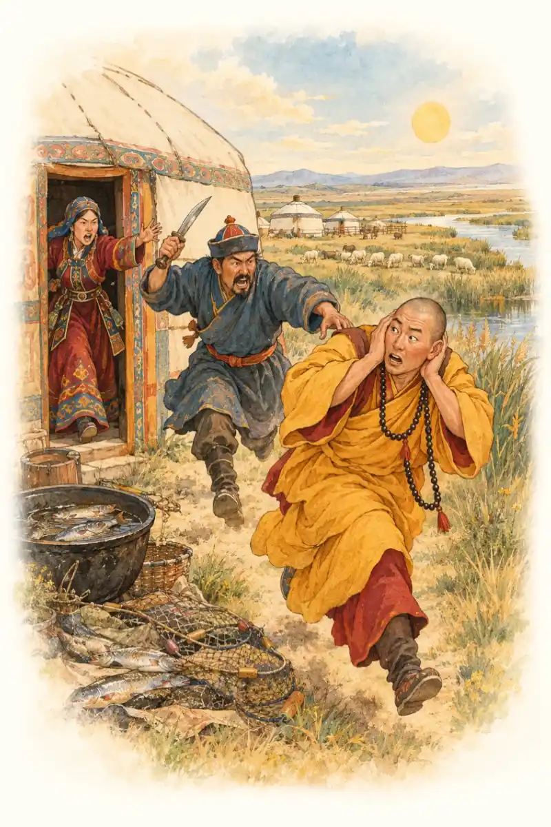 Рыбак (Калмыцкая сказка)
