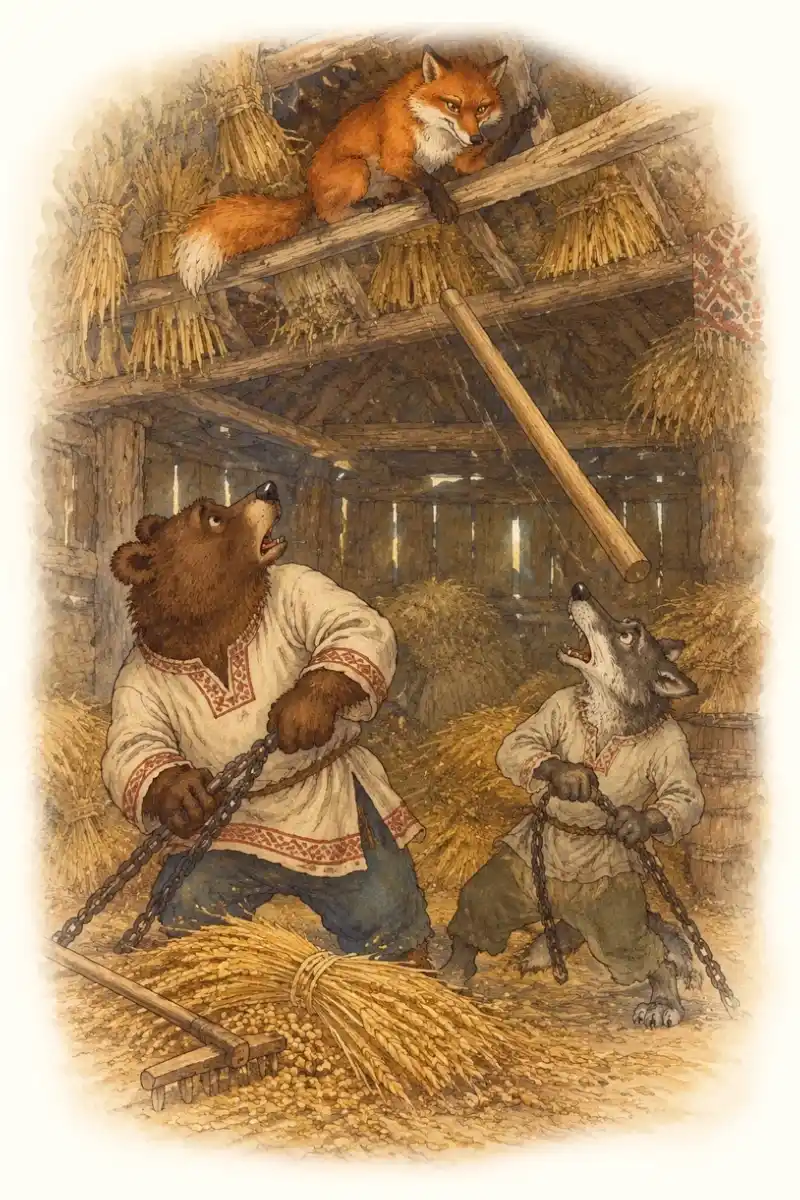 Медведь, волк и лиса